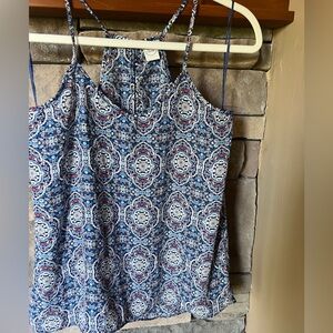 Paper Crane Kaleidoscope Spaghetti Strap Tank